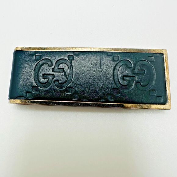 Gucci Guccissima GG Monogram Sterling Silver Money Clip Italy - Picture 2 of 6